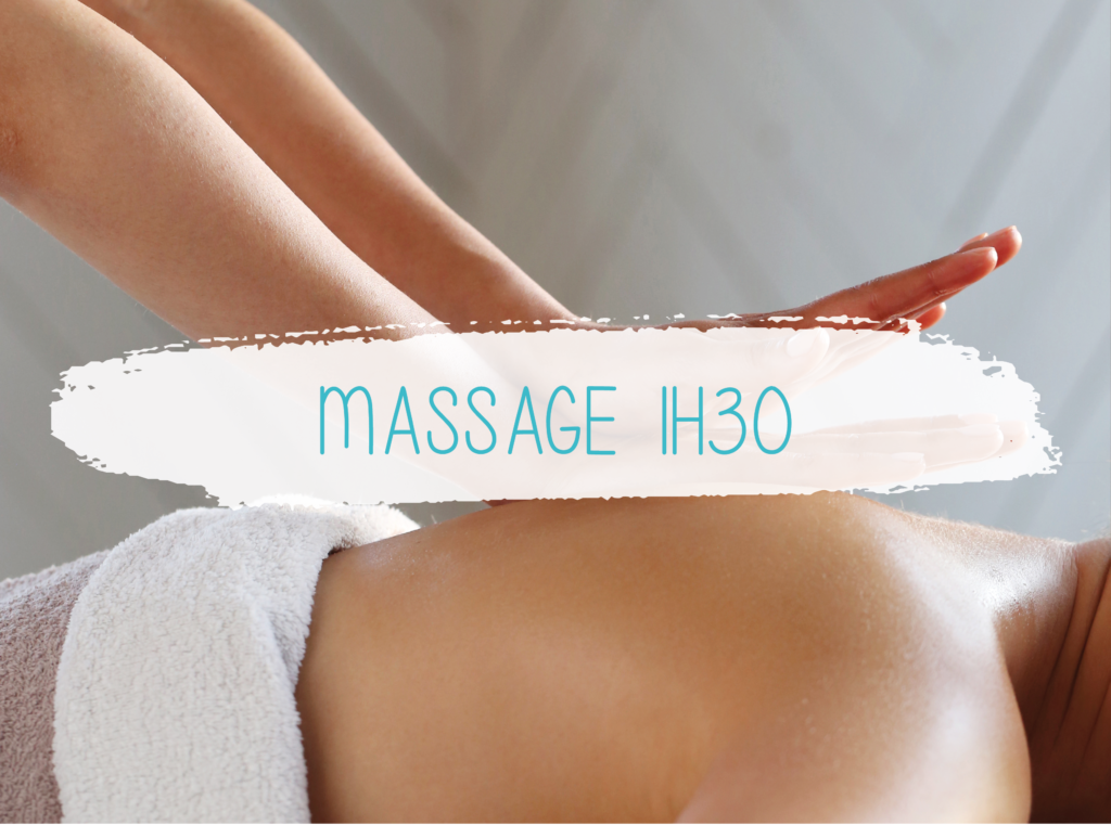 Image d'un massage du dos pour illustrer le massage 1h30 de chez Thala'Club.