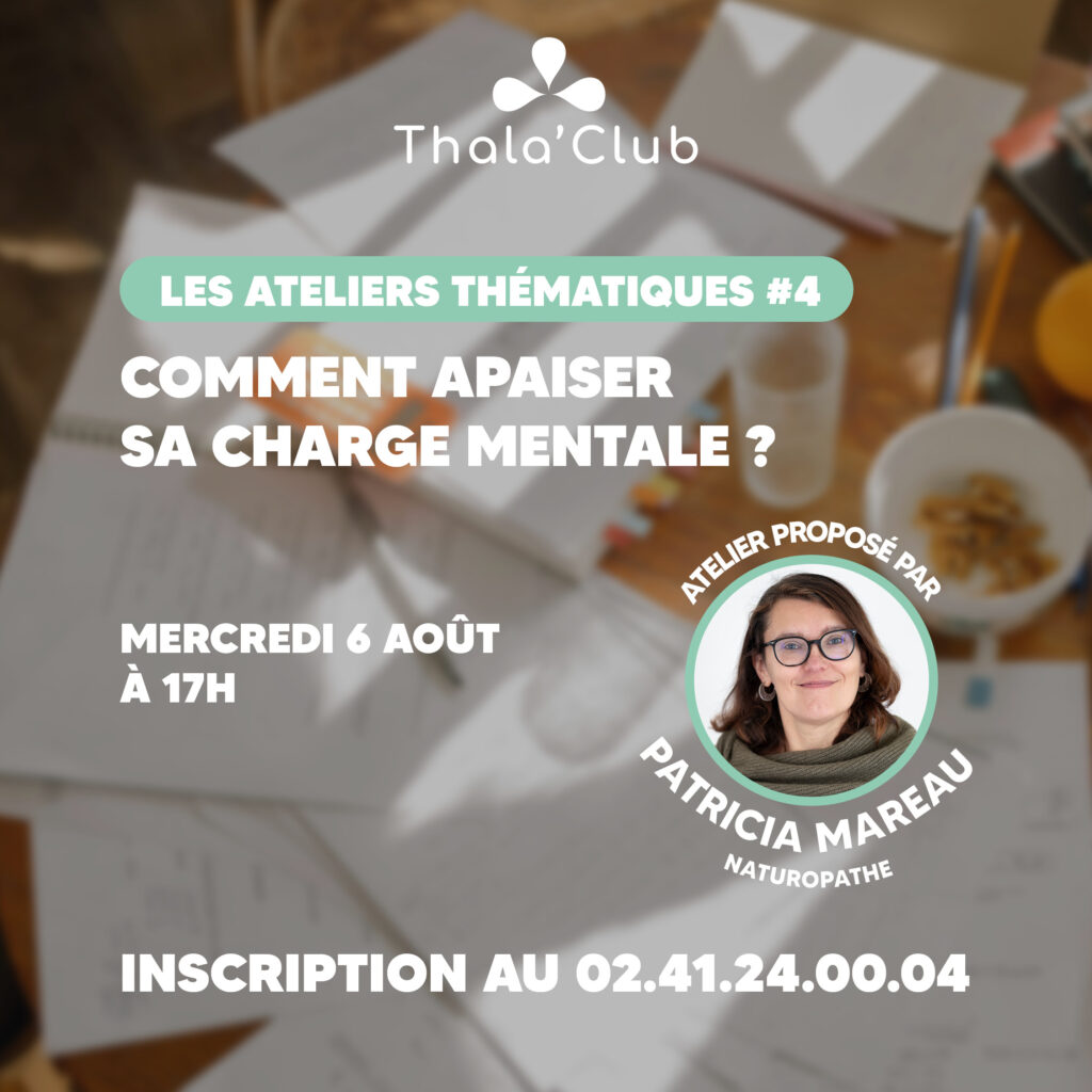 atelier thématique sur la gestion de la charge mentale Angers