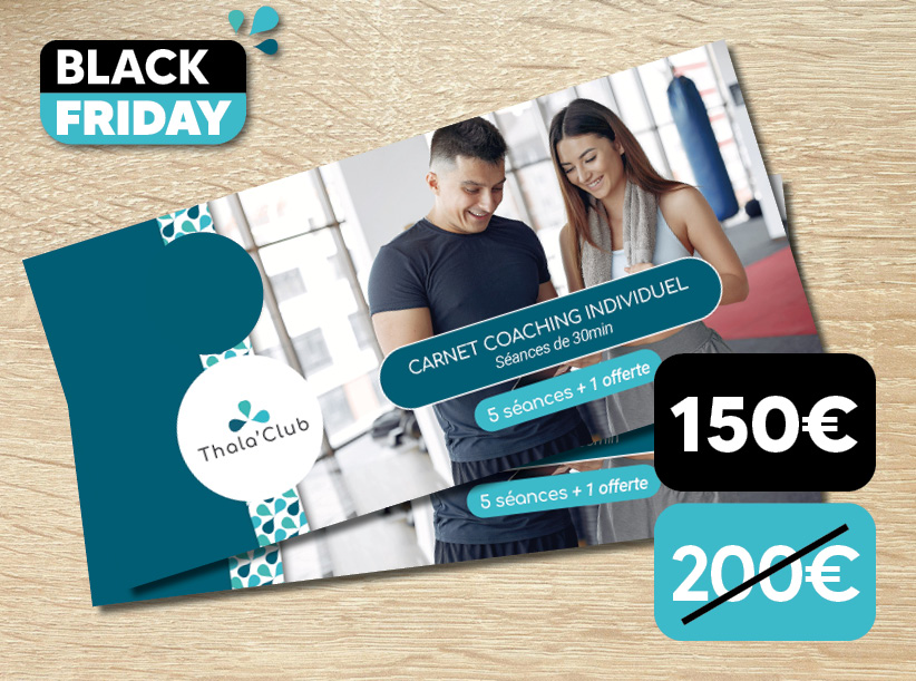 Offre Carnets d'entrées black Friday Sport et Spa Angers Thala'Club