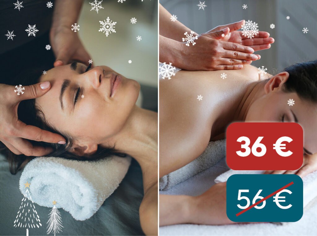 Massage du dos ou soin visage à -10% pour Noël à Angers